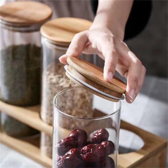 2OZ Custom Printing Child Safe Glass Jar with Bamboo Lid 2OZ Custom Printing Child Safe Glass Jar with Bamboo Lid