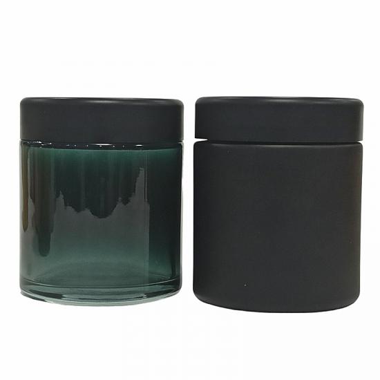2oz Glass Jars with Bamboo Child Resistant Lid for Weed