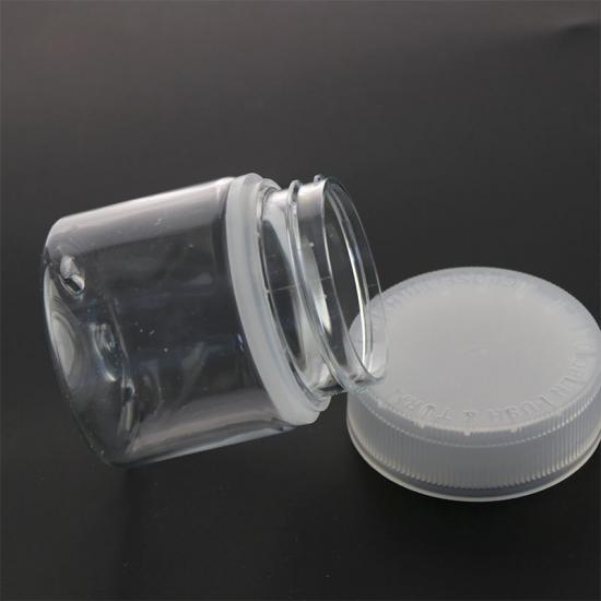 2oz pet plastic personal skin care jar with child lock and 2oz pet plastic personal skin care jar with child lock and