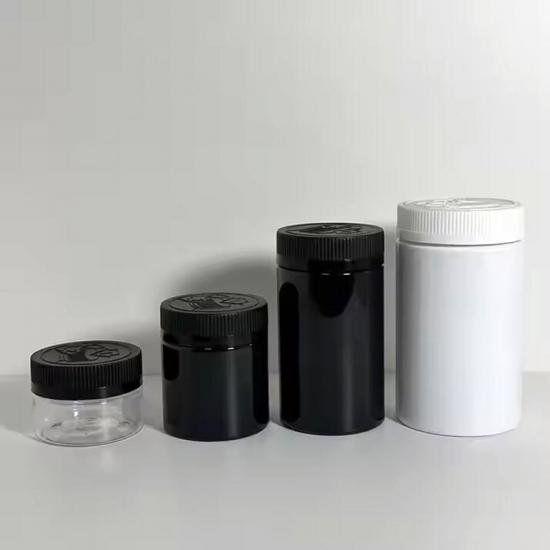 3.5g Smell Proof Jar Empty Clear Round Flower Containers 3.5g Smell Proof Jar Empty Clear Round Flower Containers