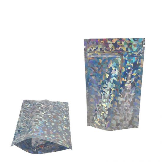 3.5g Stock Stand Up Laser Mylar Bag with Child Proof Zipper 3.5g Stock Stand Up Laser Mylar Bag with Child Proof Zipper