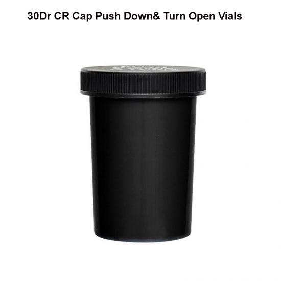 30dr Child-proof CR Push-down&Turn Flower Hebal Container