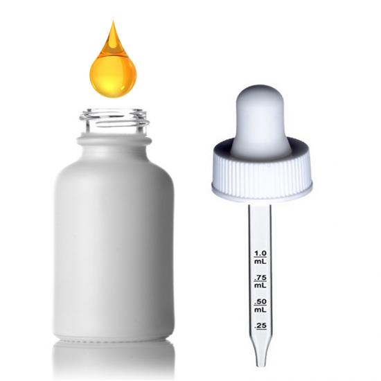3oz Matte White Medical Boston Glass Bottle Essential Oil 3oz Matte White Medical Boston Glass Bottle Essential Oil