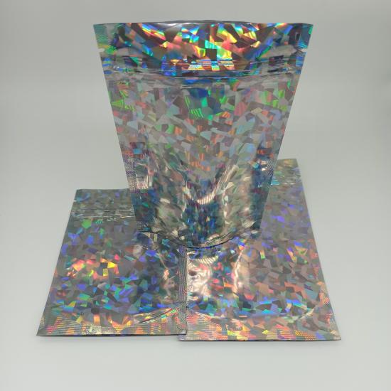 4*5inches 3.5g Holographic triangle CR zipper mylar bag 4*5inches 3.5g Holographic triangle CR zipper mylar bag