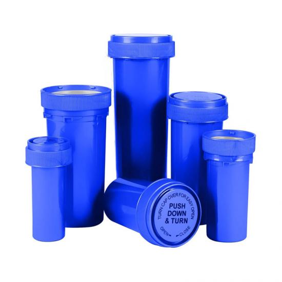 40 dram Reverse Cap Vials with Child Resistant Approval