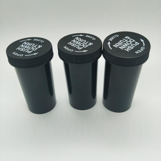 40dr Plastic Pill bottle Children Resistant Push Down & Turn 40dr Plastic Pill bottle Children Resistant Push Down & Turn