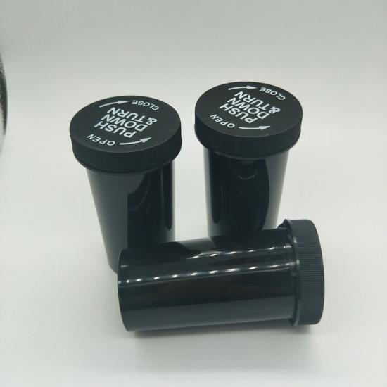 40dr Plastic Pill bottle Children Resistant Push Down & Turn 40dr Plastic Pill bottle Children Resistant Push Down & Turn