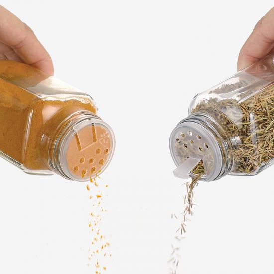 4oz Empty Airtight Square Spice Glass Bottles Containers 4oz Empty Airtight Square Spice Glass Bottles Containers