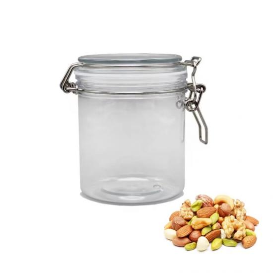 500ml PET Food Grade Wide Mouth Container with Flip Top Cap