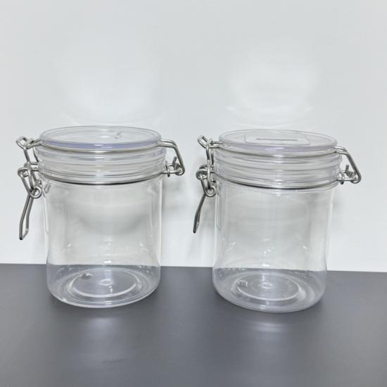 500ml PET Food Grade Wide Mouth Container with Flip Top Cap 500ml PET Food Grade Wide Mouth Container with Flip Top Cap