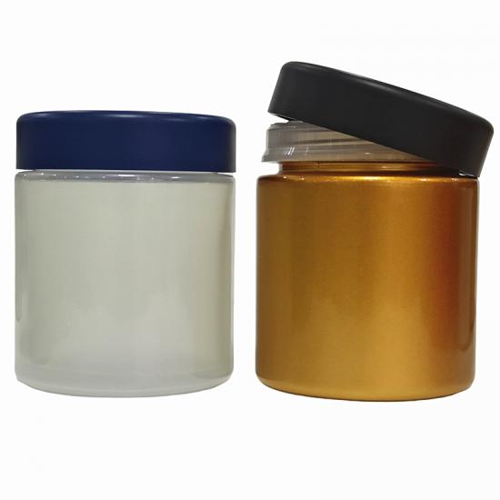 50ml 70ml 110ml Child Resistant Cap Round Glass Weed Bottle