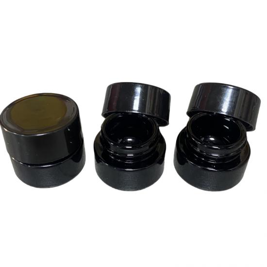 5g Black Concentrate Glass Jar with CR Lid 5g Black Concentrate Glass Jar with CR Lid