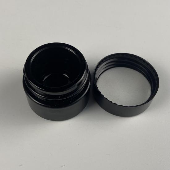 5g Custom Black Concentrate Glass Jar with Lid 5g Custom Black Concentrate Glass Jar with Lid