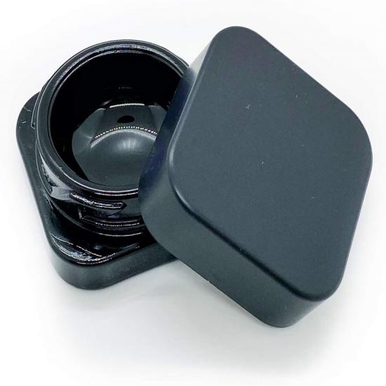 5ml 9ml Black Square Glass Jar with Child Resistant Cap Eye 5ml 9ml Black Square Glass Jar with Child Resistant Cap Eye
