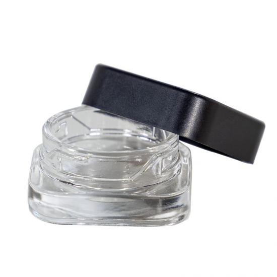 5ml 9ml Black Square Glass Jar with Child Resistant Cap Eye 5ml 9ml Black Square Glass Jar with Child Resistant Cap Eye
