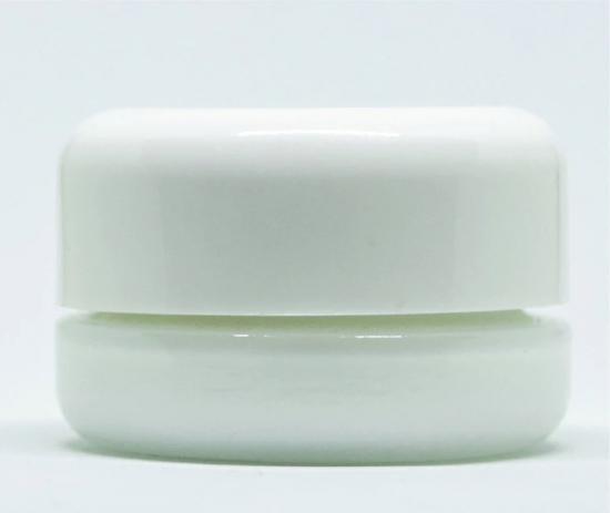 5ml/9ml white glass jar with child resistant cap 5ml/9ml white glass jar with child resistant cap