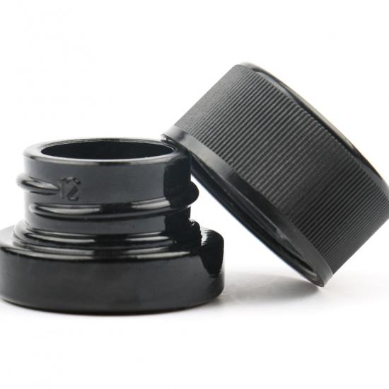 5ml black Child Proof Glass Jar With Child childproof cap 5ml black Child Proof Glass Jar With Child childproof cap