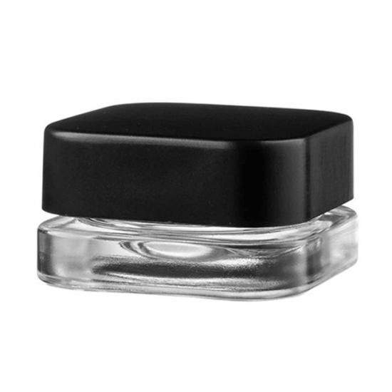 5ml Black Eye Cream Make up Concentrate Jar Mini Glass jar 5ml Black Eye Cream Make up Concentrate Jar Mini Glass jar