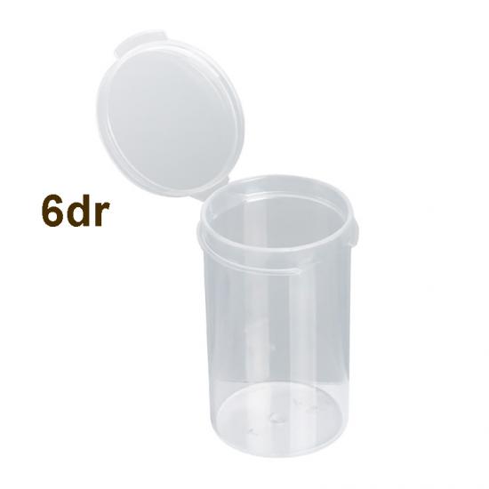 6 Dram Translucent Flip Top Container Flower Vials 6 Dram Translucent Flip Top Container Flower Vials