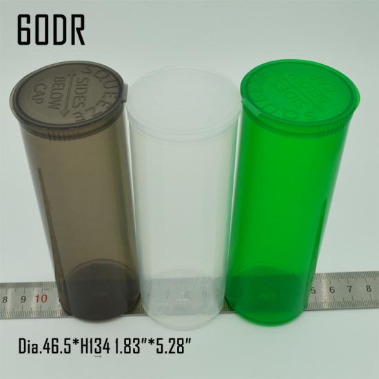 60Drams/7.50 oz Child-Resistant Squeeze Sides Plastic Pop 60Drams/7.50 oz Child-Resistant Squeeze Sides Plastic Pop