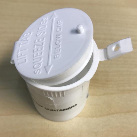 6dr Child-Resistant Flip Top Bottle vias with Snap Cap 6dr Child-Resistant Flip Top Bottle vias with Snap Cap