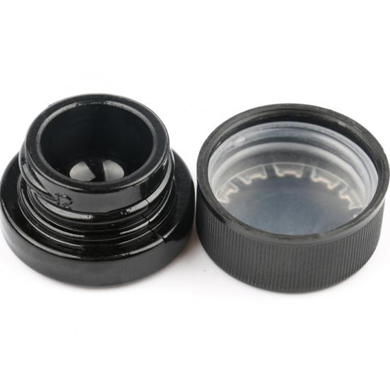 7ml black Child Proof Glass Jar With Child childproof cap 7ml black Child Proof Glass Jar With Child childproof cap