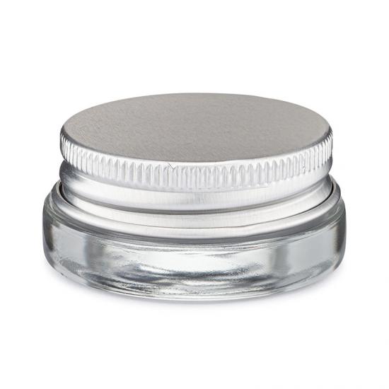 7ml Glass Clear Concentrate Container with Golden Aluminum 7ml Glass Clear Concentrate Container with Golden Aluminum