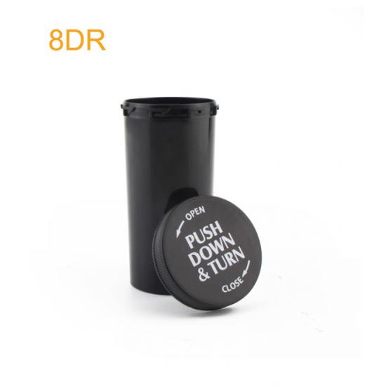 8dr Child-Resisitant Cap Push-down&Turn Lid vials
