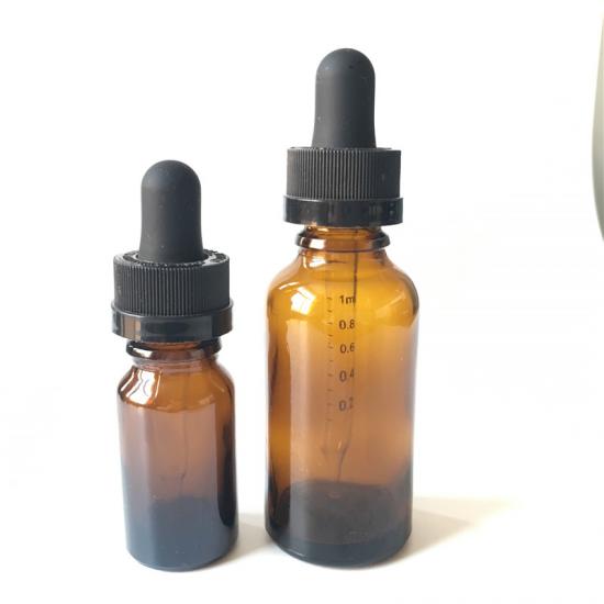 Amber Perfume Pipette Bottle with Clear Scale Dropper