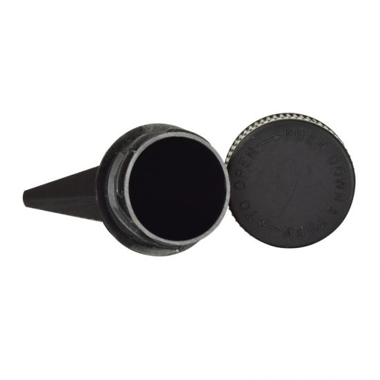 Black Child Resistant Conical Tube 98mm Black Child Resistant Conical Tube 98mm