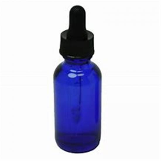 Blue Essential Oil Glass Bottle