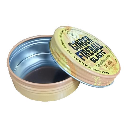 Candy Mini Tin Metal Round Box Tin Tea Box 2oz 68mm Dia Candy Mini Tin Metal Round Box Tin Tea Box 2oz 68mm Dia