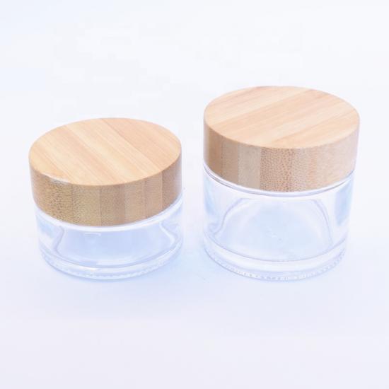 Child Proof Resistant Glass Storage Jar with CRC Wooden Top