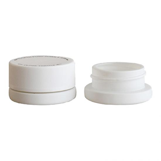 Child Resistan White opaque Glass Screw Top Jar Child Resistan White opaque Glass Screw Top Jar