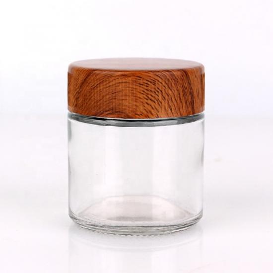 Child Resistant Glass Jars with Bamboo Childproof Lid for Child Resistant Glass Jars with Bamboo Childproof Lid for