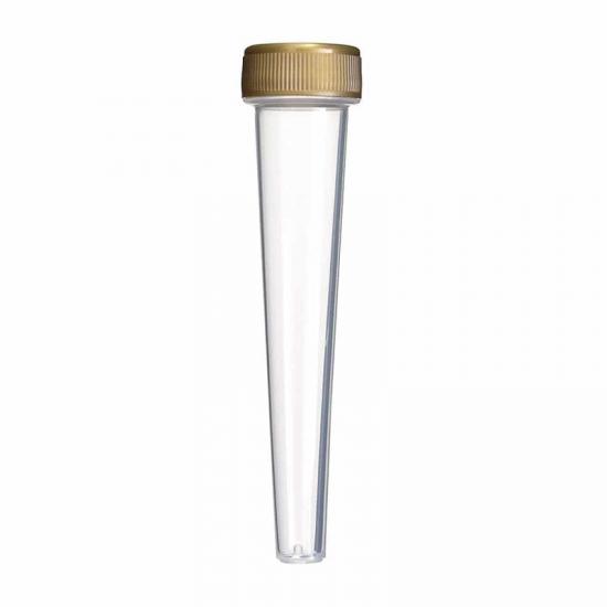 Clear Child Resistant Push Turn Conical Tube 98mm Clear Child Resistant Push Turn Conical Tube 98mm