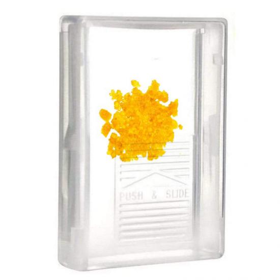 Clear Plastic Child Resistant Concentrate Shatter Box Clear Plastic Child Resistant Concentrate Shatter Box