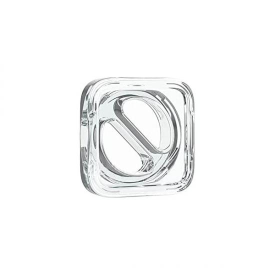 Clear White Black Color 9ml Square Glass Dual Compartments