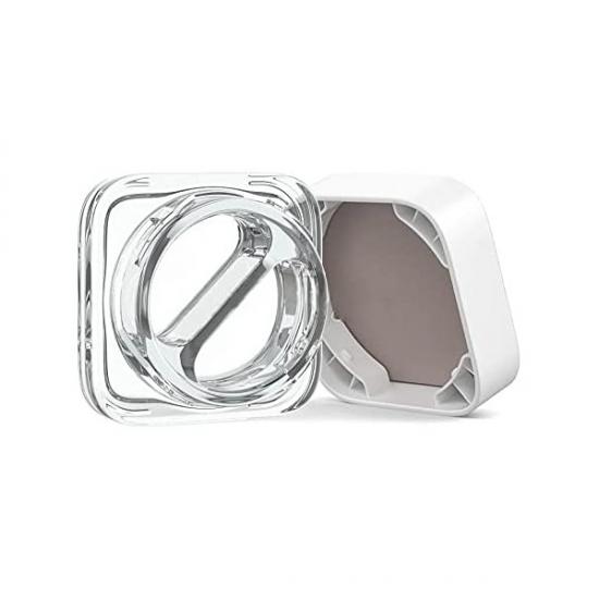 Clear White Black Color 9ml Square Glass Dual Compartments Clear White Black Color 9ml Square Glass Dual Compartments