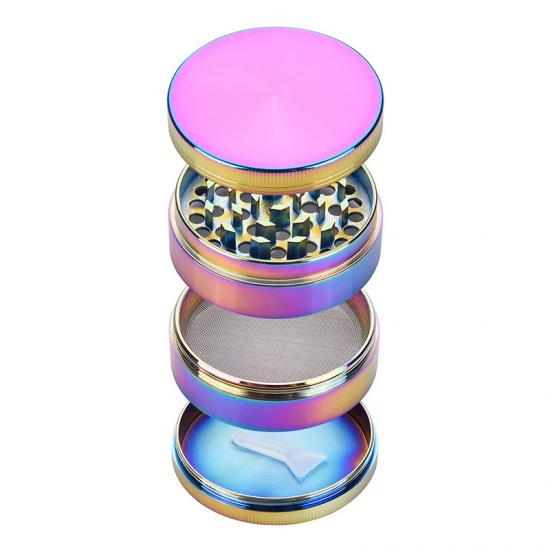 Colourful 4 Pieces Metal Zinc Alloy Tobacco Grinder Spice Colourful 4 Pieces Metal Zinc Alloy Tobacco Grinder Spice