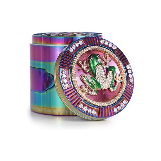 Colourful 4 Pieces Metal Zinc Alloy Tobacco Grinder Spice Colourful 4 Pieces Metal Zinc Alloy Tobacco Grinder Spice