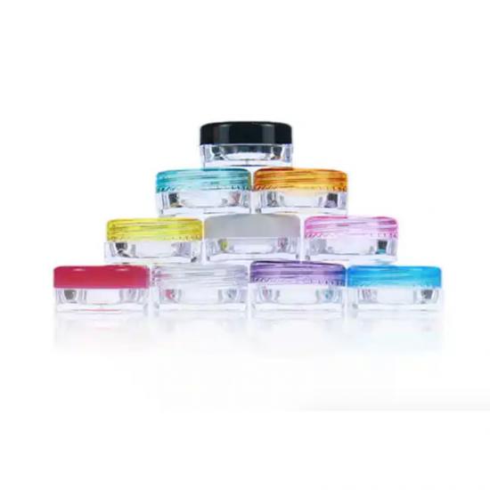 Cosmetic Plastic Containers 5g 10g Clear PS Jar with clear Cosmetic Plastic Containers 5g 10g Clear PS Jar with clear