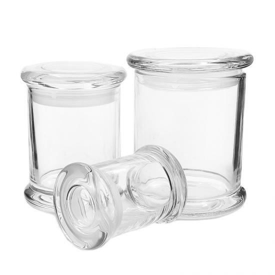 Custom Electroplate Glass Stash Jar PVC Seal Concentrate Custom Electroplate Glass Stash Jar PVC Seal Concentrate