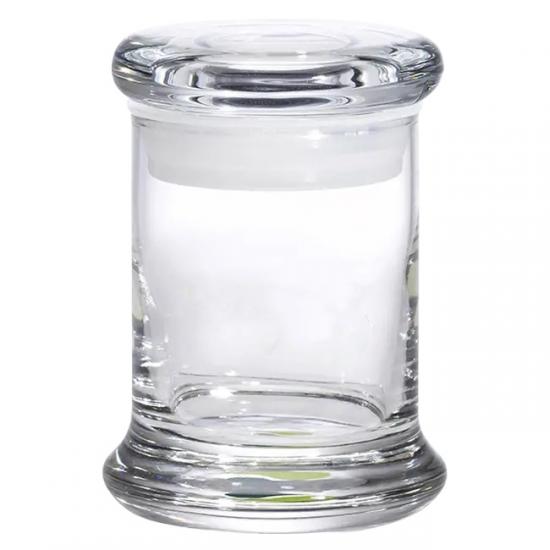 Custom Electroplate Glass Stash Jar PVC Seal Concentrate Custom Electroplate Glass Stash Jar PVC Seal Concentrate