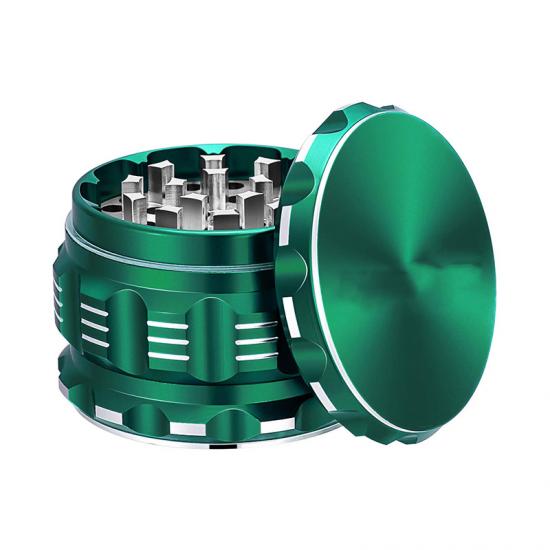 Custom Logo Printing 4 Pieces Aluminium Grinder With Pollen Custom Logo Printing 4 Pieces Aluminium Grinder With Pollen