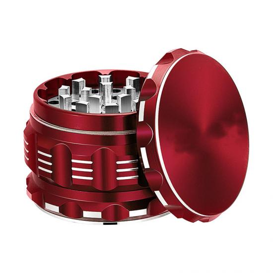 Custom Logo Printing 4 Pieces Aluminium Grinder With Pollen Custom Logo Printing 4 Pieces Aluminium Grinder With Pollen