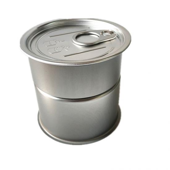 Custom Ring Pull Round Tins Wing Style Opening Metal Tins