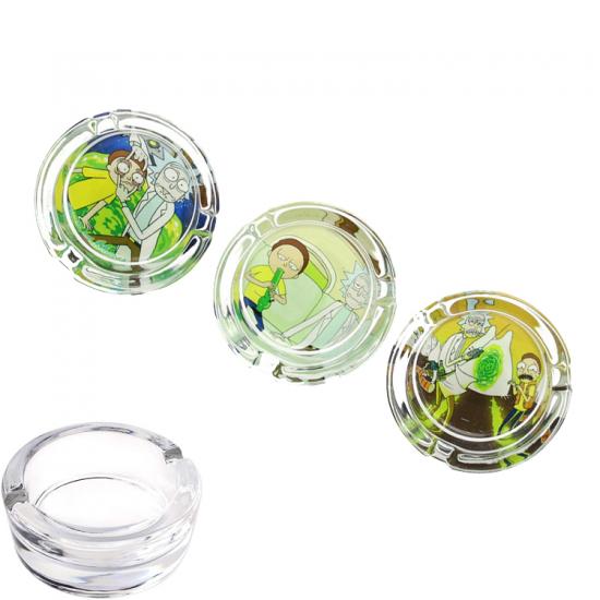 Custom Round Shape Clear Glass Ashtray Custom Round Shape Clear Glass Ashtray