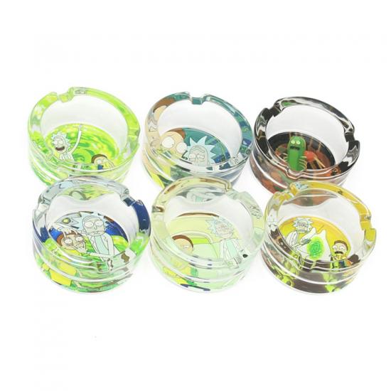 Custom Round Shape Clear Glass Ashtray Custom Round Shape Clear Glass Ashtray