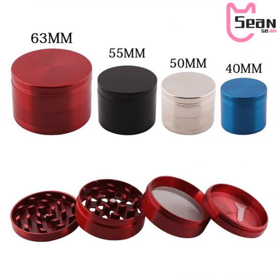 Customized 4 layer Zinc Alloy Herb Grinder Manual Tobacco